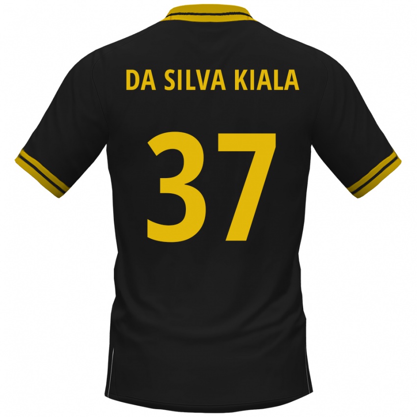 גברים ג׳ואל דה סילבה קיאלה #37 שחור צהוב הרחק ג'רזי 2025/26 חולצה קצרה