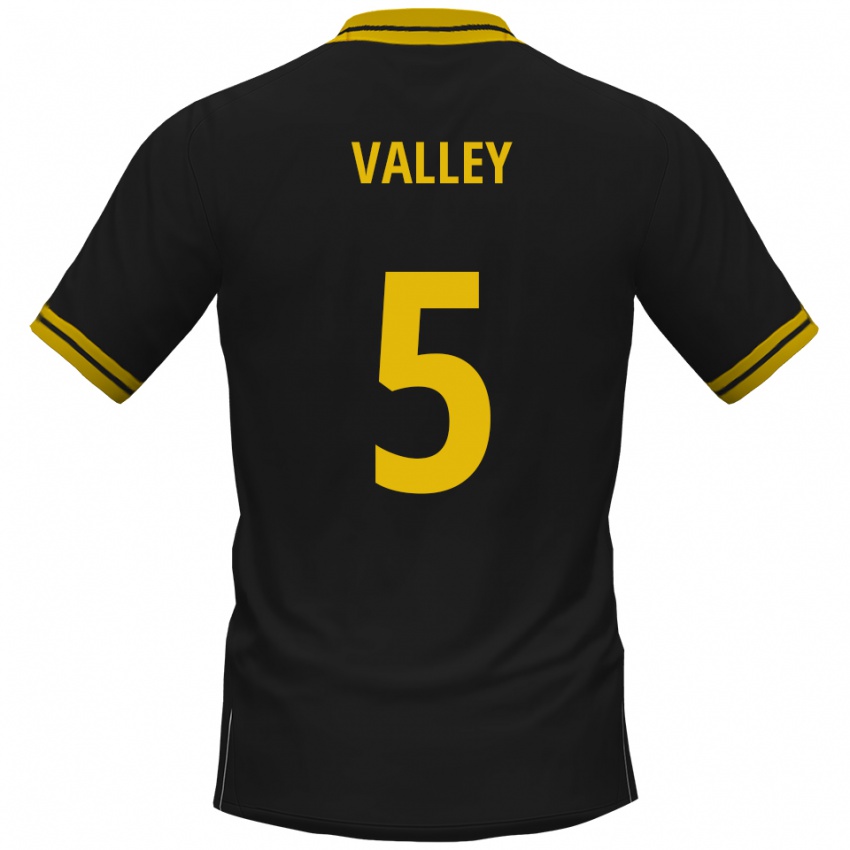 גברים Noah Valley #5 שחור צהוב הרחק ג'רזי 2025/26 חולצה קצרה