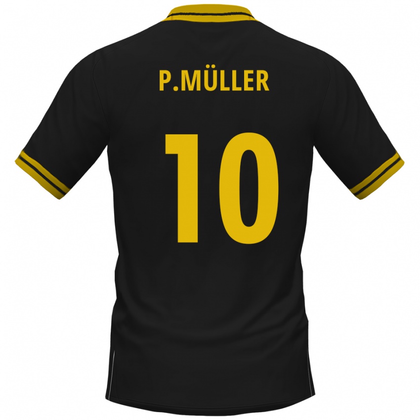 גברים פסקל מילר #10 שחור צהוב הרחק ג'רזי 2025/26 חולצה קצרה