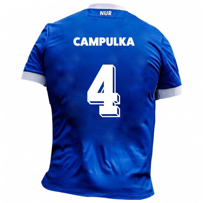 גברים Tim Campulka #4 כחול לבן הרחק ג'רזי 2025/26 חולצה קצרה