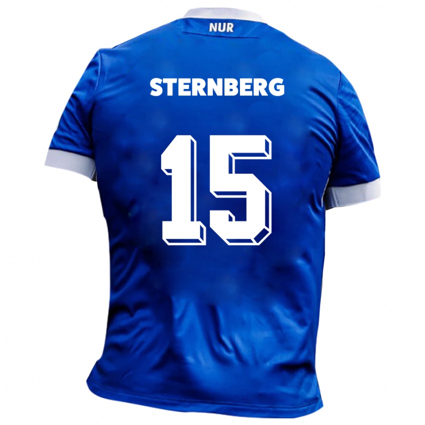 גברים Michael Sternberg #15 כחול לבן הרחק ג'רזי 2025/26 חולצה קצרה