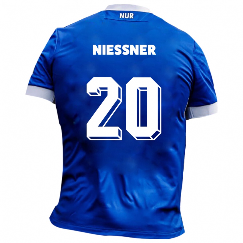 גברים לנארד ניסנר #20 כחול לבן הרחק ג'רזי 2025/26 חולצה קצרה