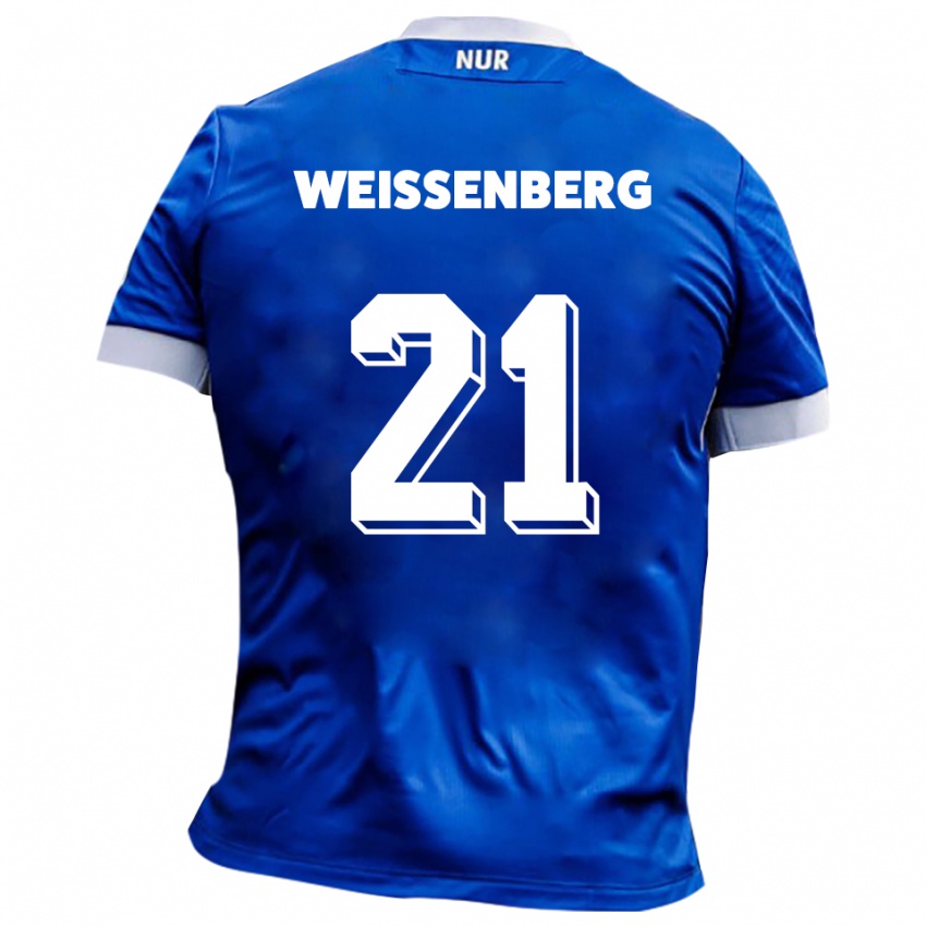 גברים שון לוקה וייסנברג #21 כחול לבן הרחק ג'רזי 2025/26 חולצה קצרה