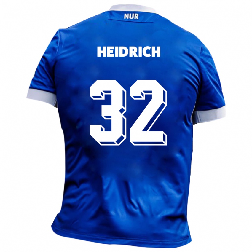 גברים פין היידריך #32 כחול לבן הרחק ג'רזי 2025/26 חולצה קצרה