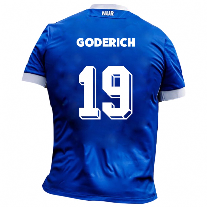 גברים David Goderich #19 כחול לבן הרחק ג'רזי 2025/26 חולצה קצרה