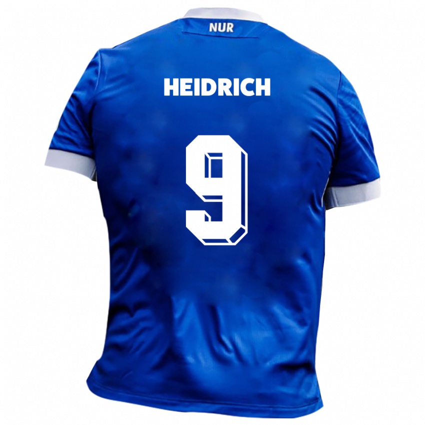 גברים פיל היידריך #9 כחול לבן הרחק ג'רזי 2025/26 חולצה קצרה
