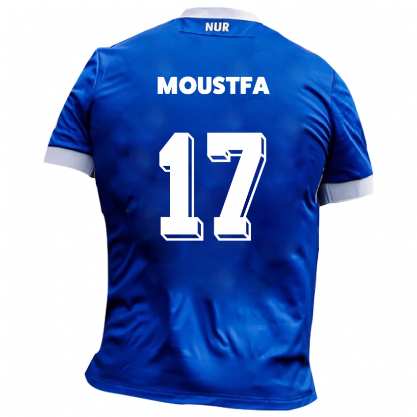 גברים Can Moustfa #17 כחול לבן הרחק ג'רזי 2025/26 חולצה קצרה