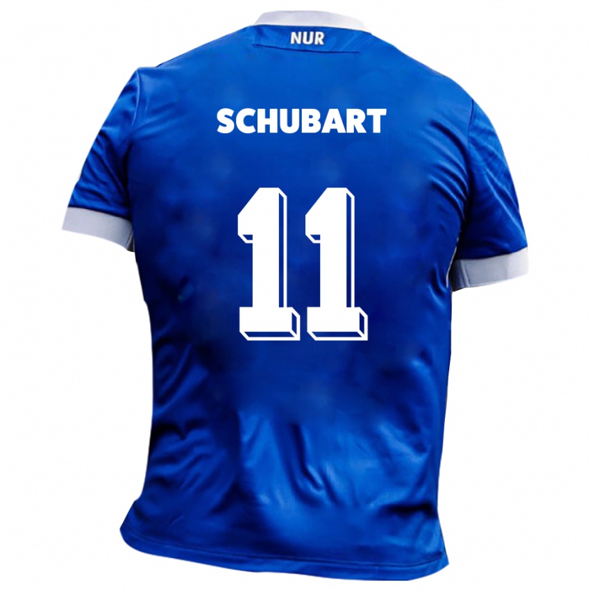 גברים פליקס שוברט #11 כחול לבן הרחק ג'רזי 2025/26 חולצה קצרה