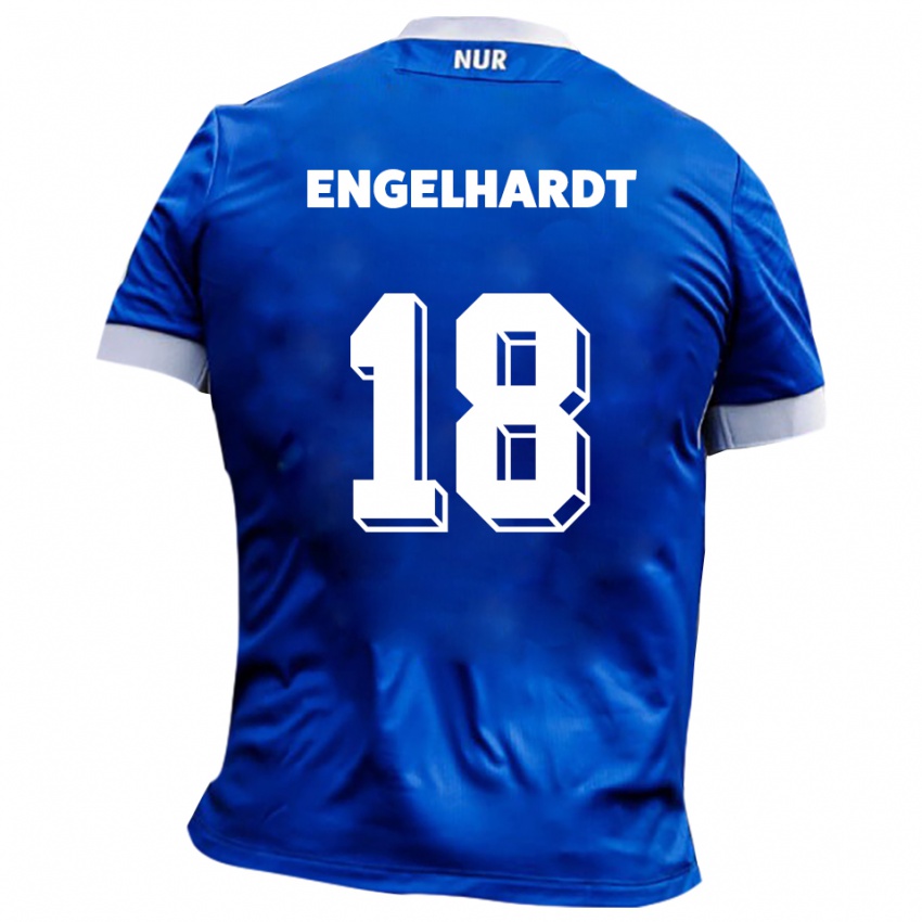 גברים אריק אנגלהרדט #18 כחול לבן הרחק ג'רזי 2025/26 חולצה קצרה