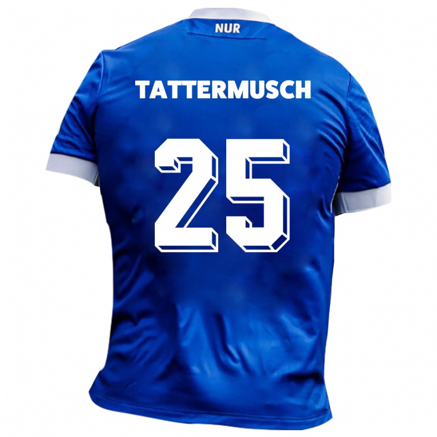 גברים טד טאטרמוש #25 כחול לבן הרחק ג'רזי 2025/26 חולצה קצרה