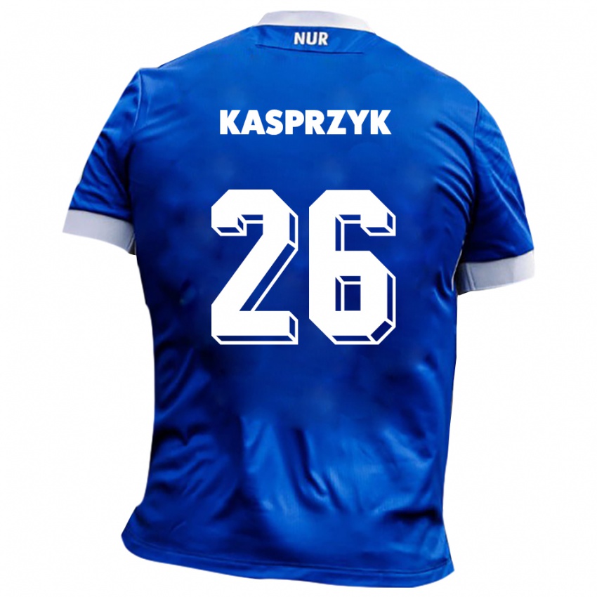 גברים Nicolas Kasprzyk #26 כחול לבן הרחק ג'רזי 2025/26 חולצה קצרה