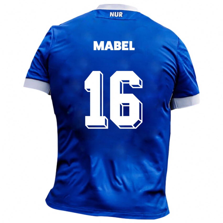 גברים Steeve Mabel #16 כחול לבן הרחק ג'רזי 2025/26 חולצה קצרה