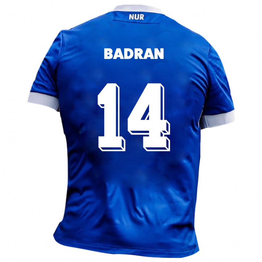 גברים Ahmad Badran #14 כחול לבן הרחק ג'רזי 2025/26 חולצה קצרה