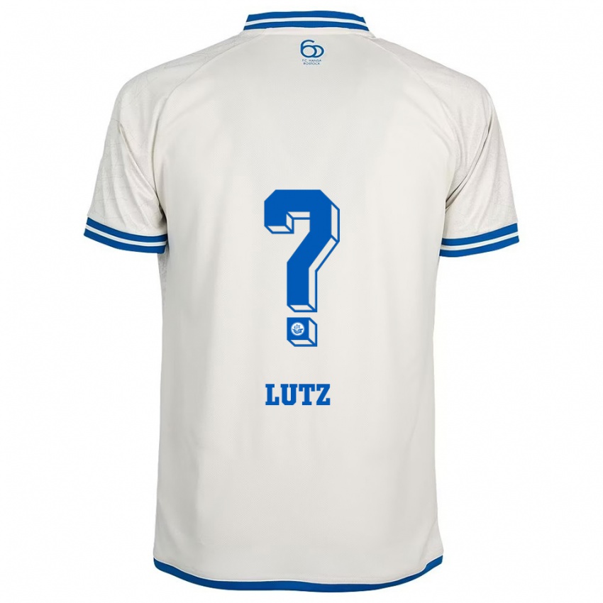 גברים Marvin Lutz #0 לבן כחול הרחק ג'רזי 2025/26 חולצה קצרה