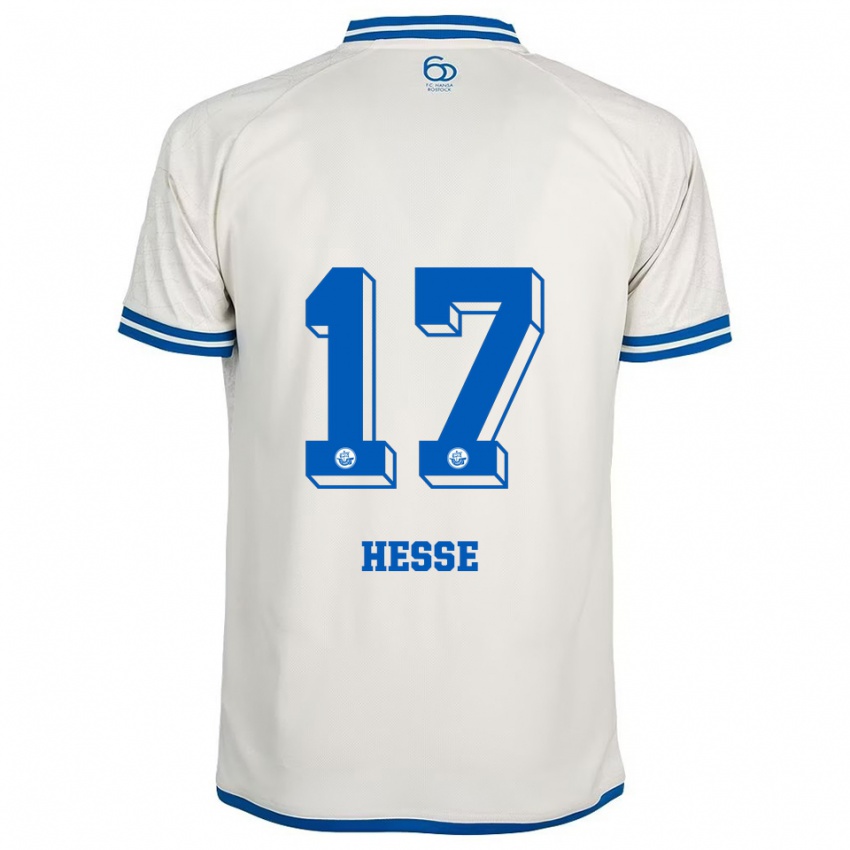 גברים Julia Hesse #17 לבן כחול הרחק ג'רזי 2025/26 חולצה קצרה