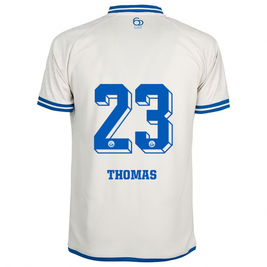 גברים Jordan Thomas #23 לבן כחול הרחק ג'רזי 2025/26 חולצה קצרה
