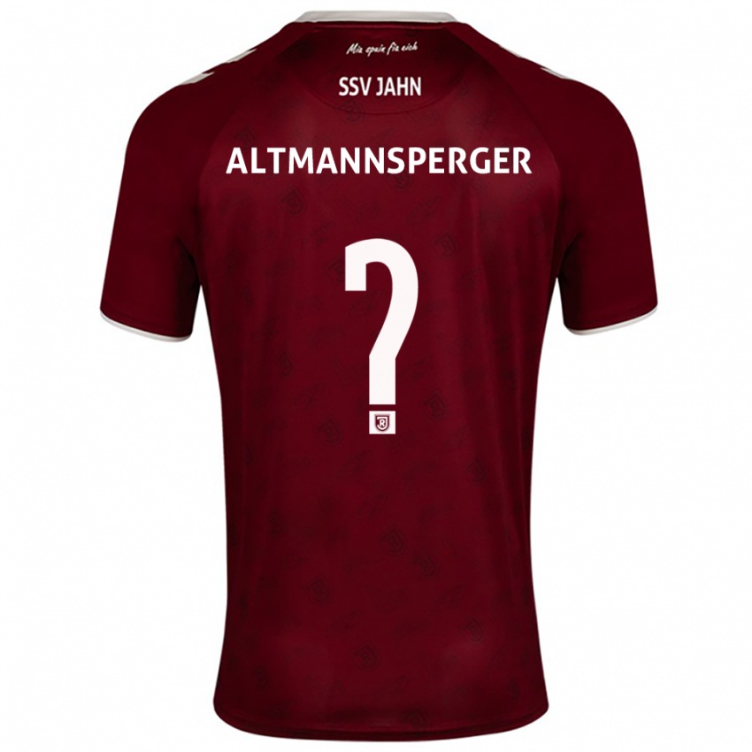 גברים Felix Altmannsperger #0 בורדו לבן הרחק ג'רזי 2025/26 חולצה קצרה