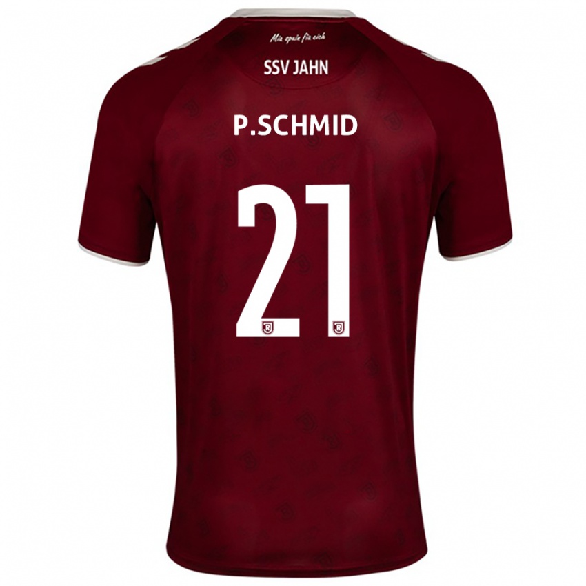 גברים Paul Schmid #21 בורדו לבן הרחק ג'רזי 2025/26 חולצה קצרה