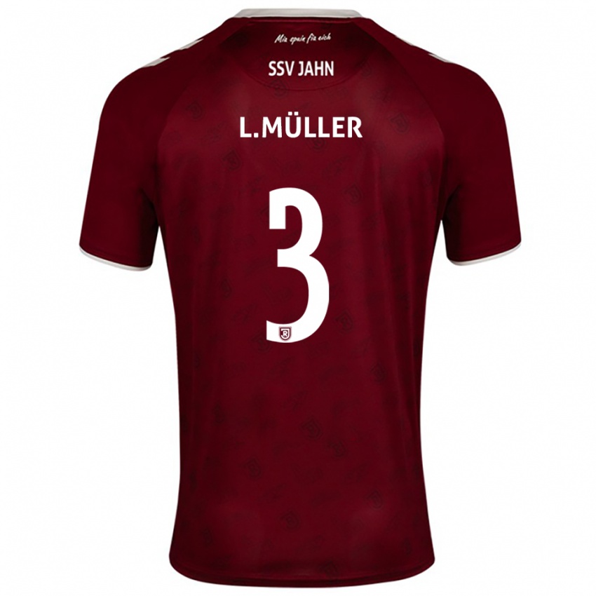 גברים Lenny Müller #3 בורדו לבן הרחק ג'רזי 2025/26 חולצה קצרה