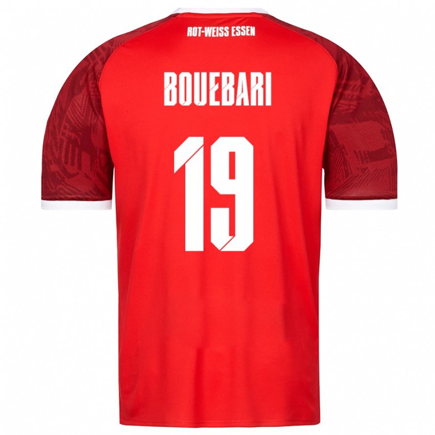 גברים Franci Bouebari #19 אדום בורדו לבן הרחק ג'רזי 2025/26 חולצה קצרה