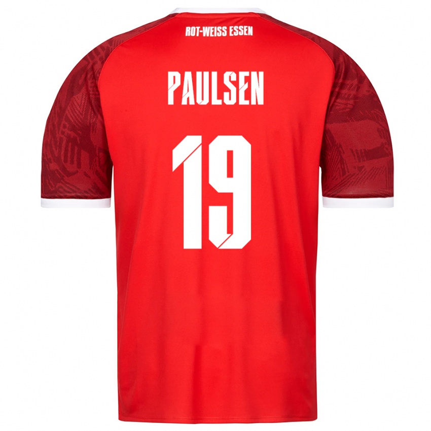 גברים Marvin Paulsen #19 אדום בורדו לבן הרחק ג'רזי 2025/26 חולצה קצרה