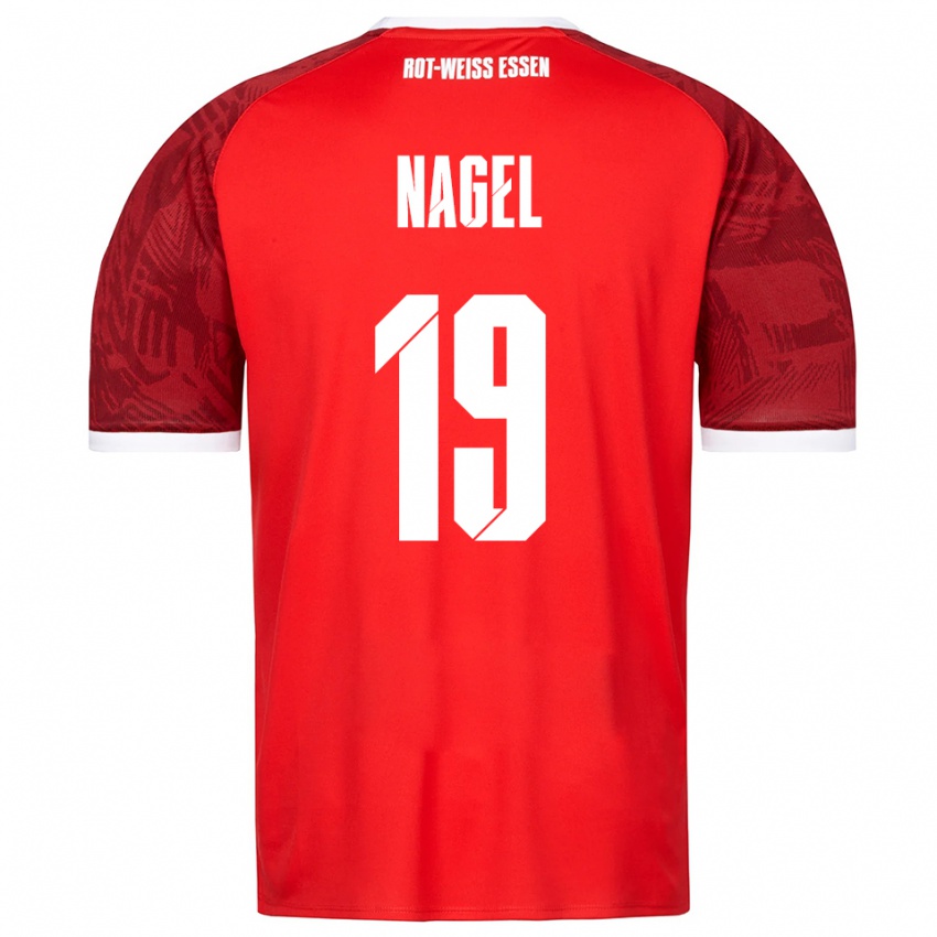 גברים קייאל-לואן נייגל #19 אדום בורדו לבן הרחק ג'רזי 2025/26 חולצה קצרה