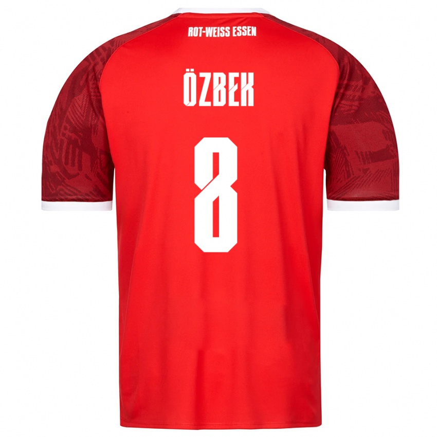 גברים בוראנ אוזבק #8 אדום בורדו לבן הרחק ג'רזי 2025/26 חולצה קצרה