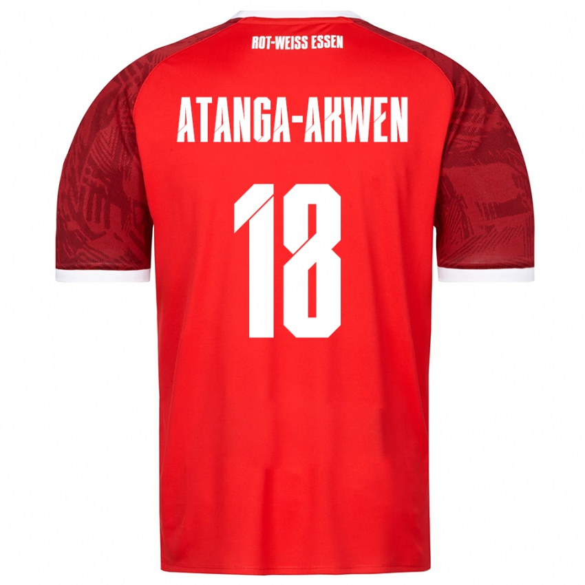 גברים Randy-Tamufor Atanga-Akwen #18 אדום בורדו לבן הרחק ג'רזי 2025/26 חולצה קצרה