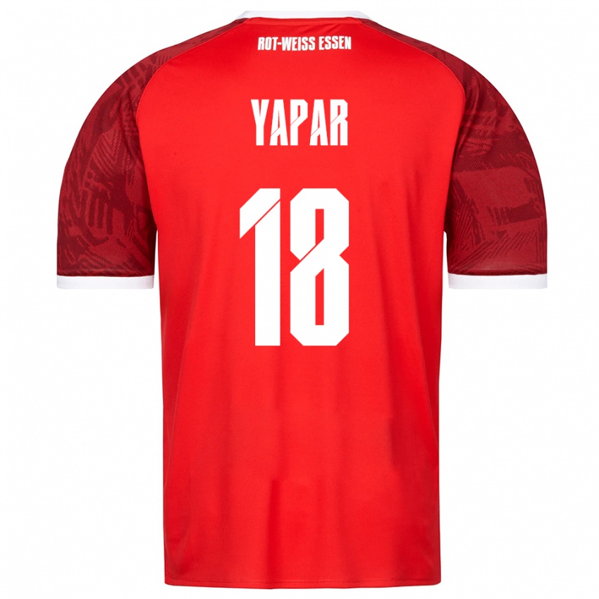 גברים Atilla Yapar #18 אדום בורדו לבן הרחק ג'רזי 2025/26 חולצה קצרה