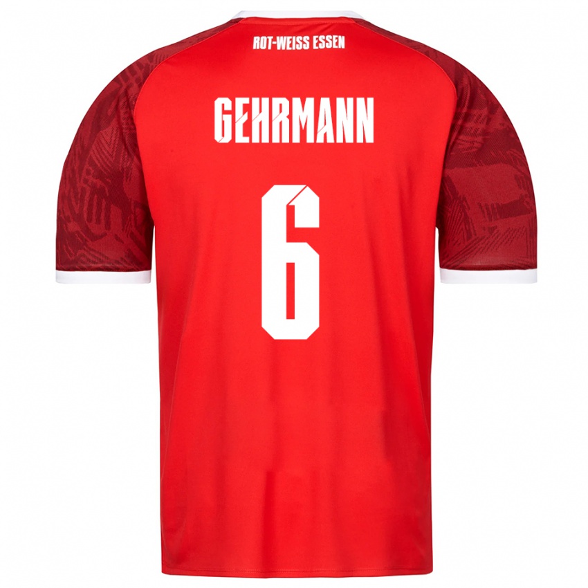 גברים Fabian Gehrmann #6 אדום בורדו לבן הרחק ג'רזי 2025/26 חולצה קצרה
