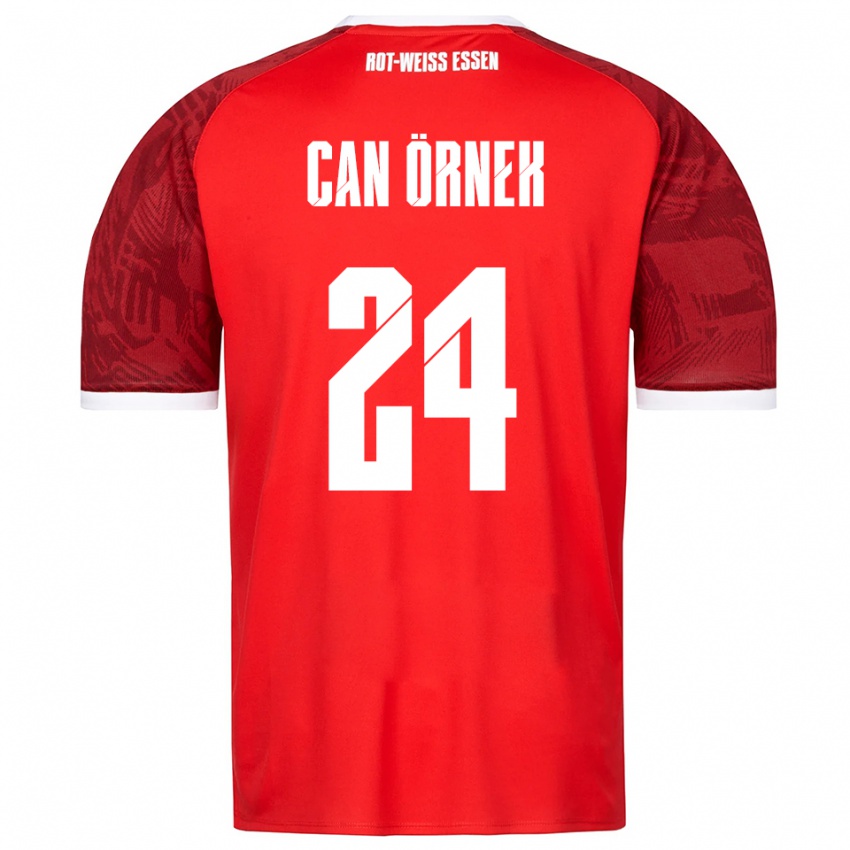 גברים Eray Can Örnek #24 אדום בורדו לבן הרחק ג'רזי 2025/26 חולצה קצרה