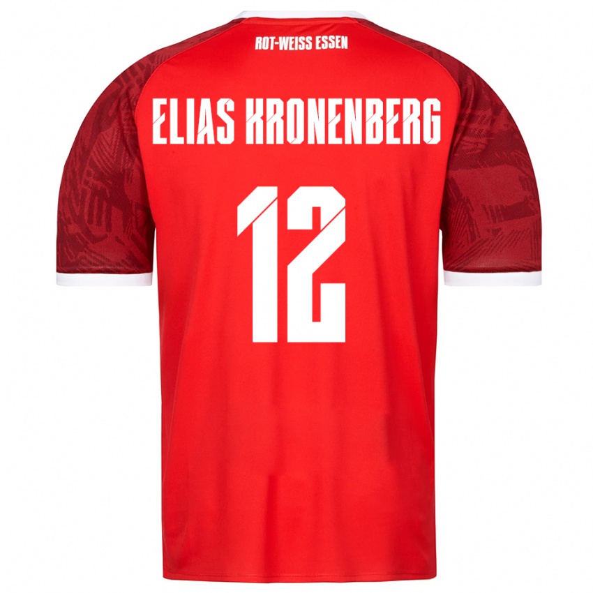 גברים Sebastian Elias Kronenberg #12 אדום בורדו לבן הרחק ג'רזי 2025/26 חולצה קצרה