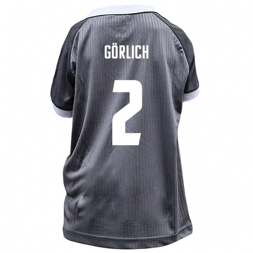 גברים לואיס גרליך #2 אפור לבן הרחק ג'רזי 2025/26 חולצה קצרה