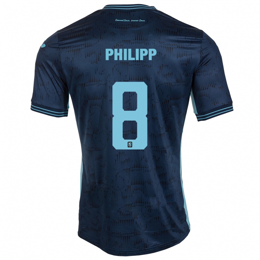 גברים דוד פיליפ #8 כחול רויאל הרחק ג'רזי 2025/26 חולצה קצרה