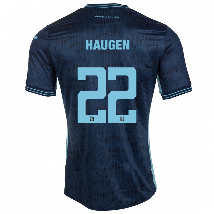 גברים סיגורד האוסו האוגן #22 כחול רויאל הרחק ג'רזי 2025/26 חולצה קצרה