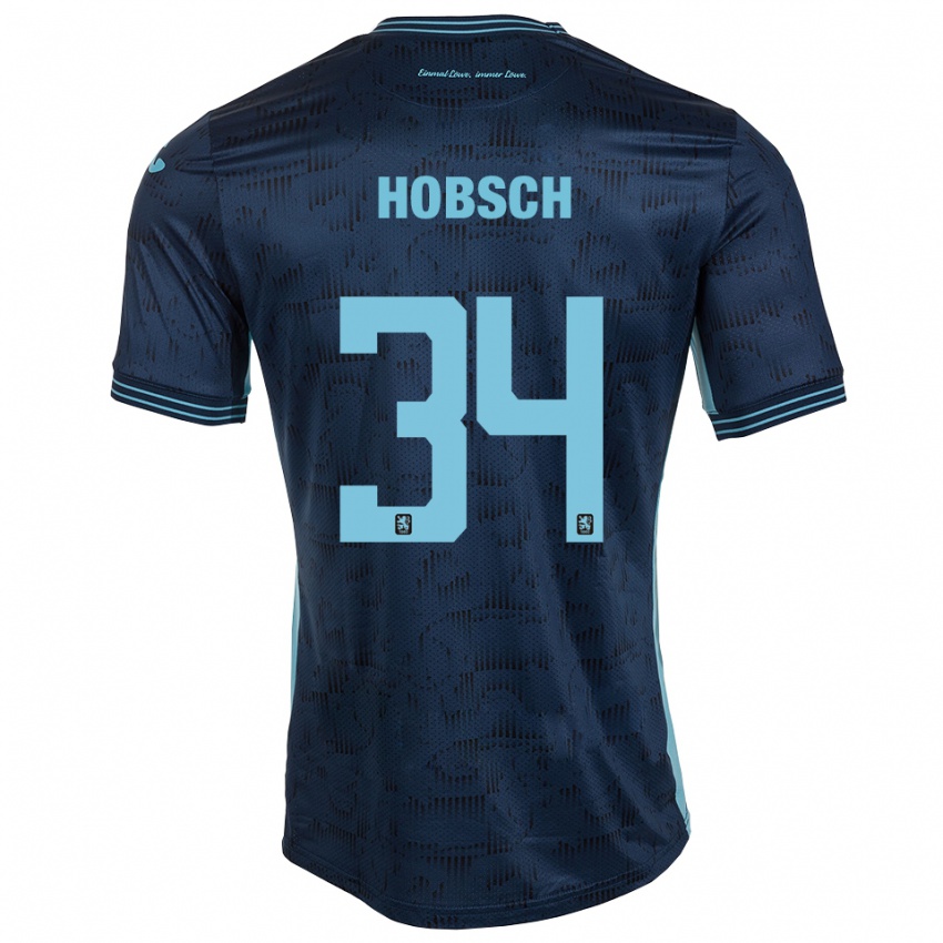 גברים פטריק הובש #34 כחול רויאל הרחק ג'רזי 2025/26 חולצה קצרה