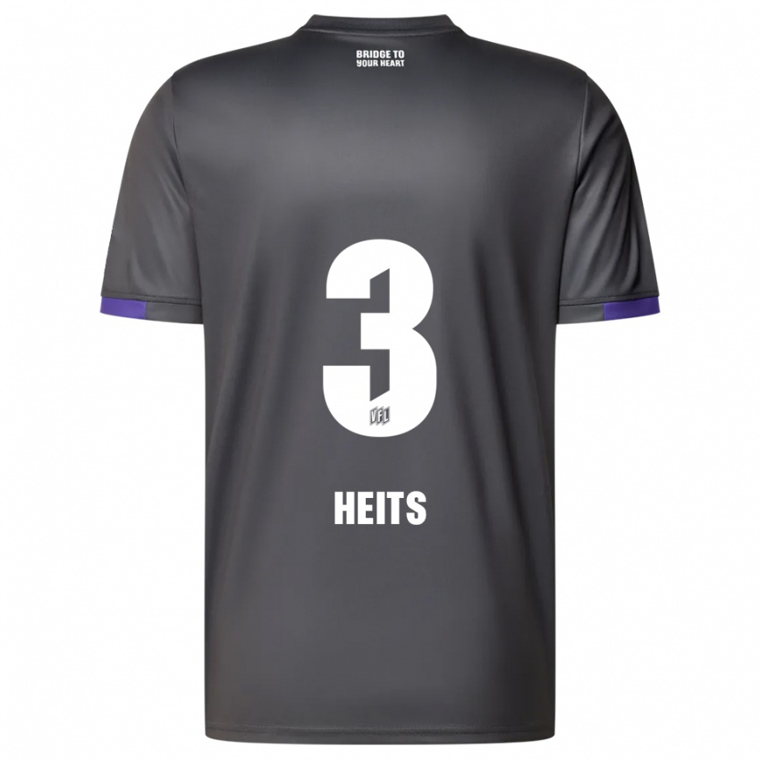 גברים לאסה בנט הייץ #3 אפור סגול הרחק ג'רזי 2025/26 חולצה קצרה