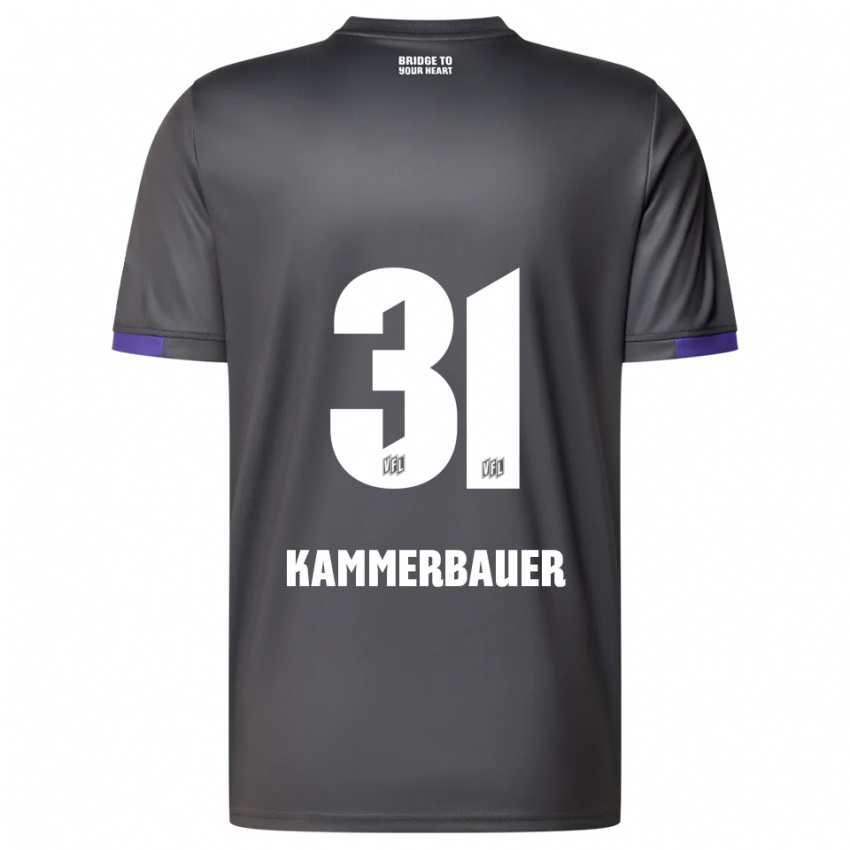גברים פטריק קמרבאואר #31 אפור סגול הרחק ג'רזי 2025/26 חולצה קצרה