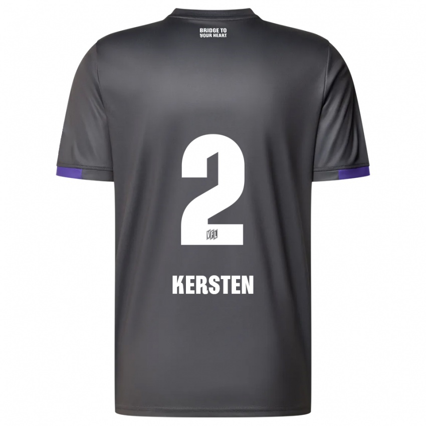 גברים Phil Kersten #2 אפור סגול הרחק ג'רזי 2025/26 חולצה קצרה