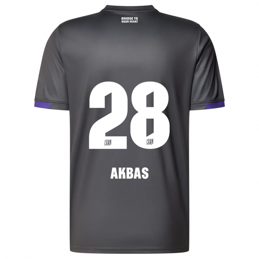 גברים Can Akbas #28 אפור סגול הרחק ג'רזי 2025/26 חולצה קצרה