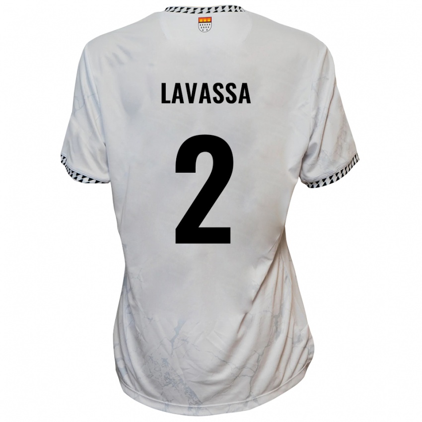 גברים Timon Lavassa #2 לבן שחור הרחק ג'רזי 2025/26 חולצה קצרה