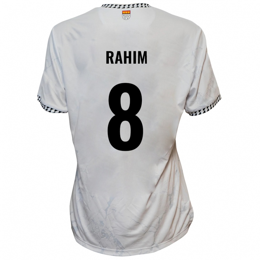 גברים Pawel Rahim #8 לבן שחור הרחק ג'רזי 2025/26 חולצה קצרה