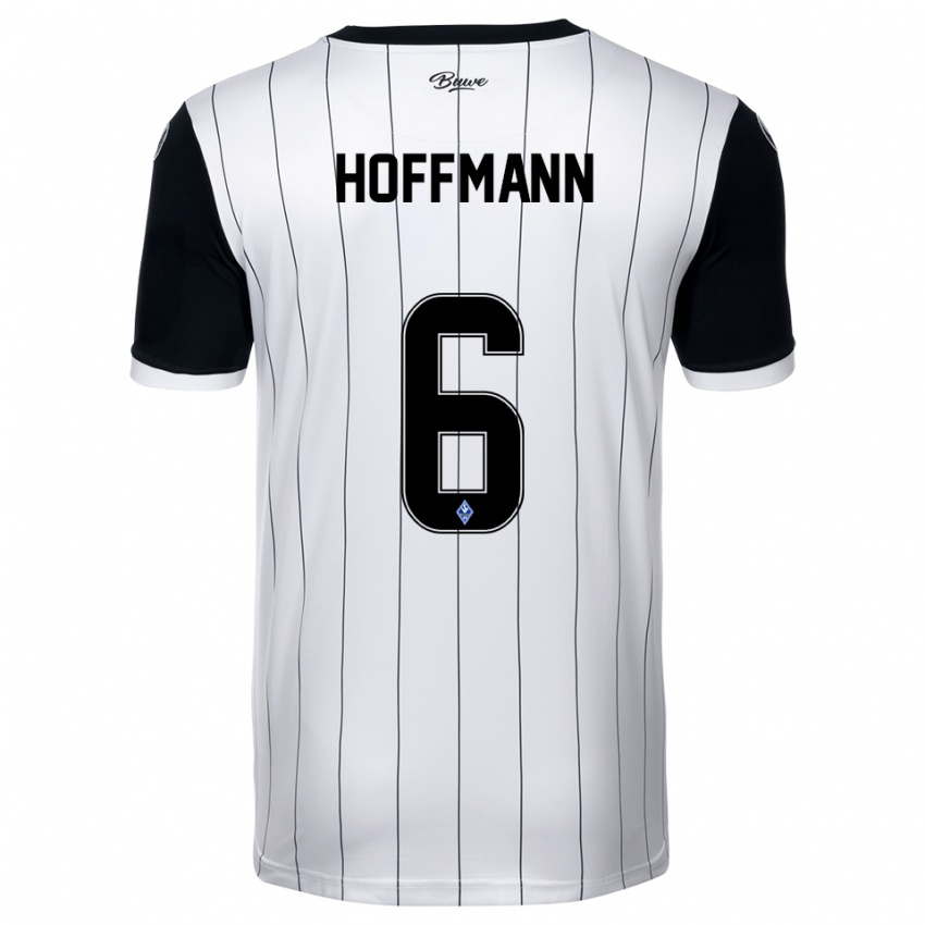 גברים Niklas Hoffmann #6 לבן שחור הרחק ג'רזי 2025/26 חולצה קצרה