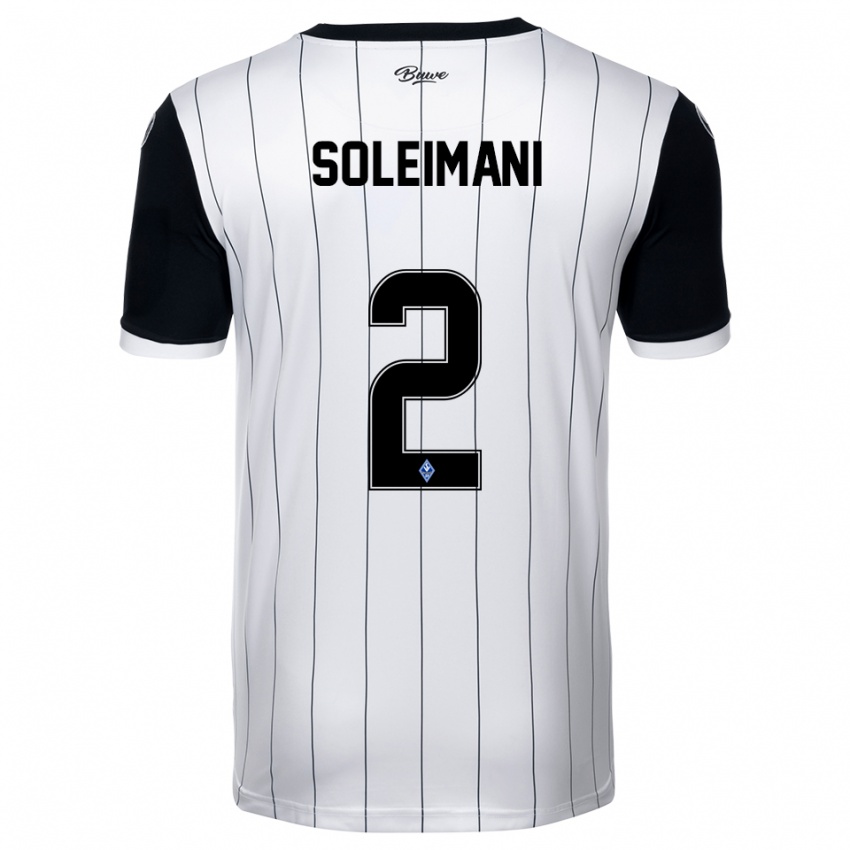 גברים Amir Soleimani #2 לבן שחור הרחק ג'רזי 2025/26 חולצה קצרה