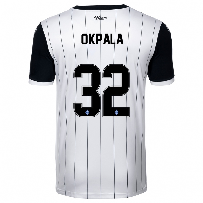 גברים קנדי אוניידיקה אוקפאלה #32 לבן שחור הרחק ג'רזי 2025/26 חולצה קצרה