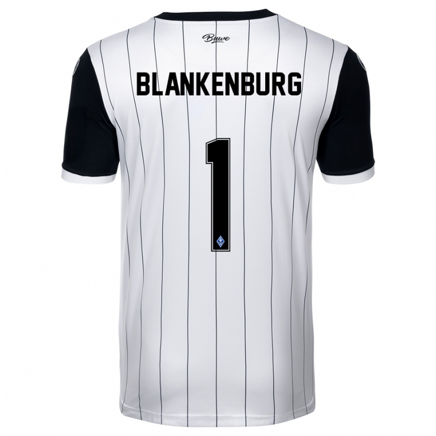 גברים לוקה אליאס בלנקנבורג #1 לבן שחור הרחק ג'רזי 2025/26 חולצה קצרה