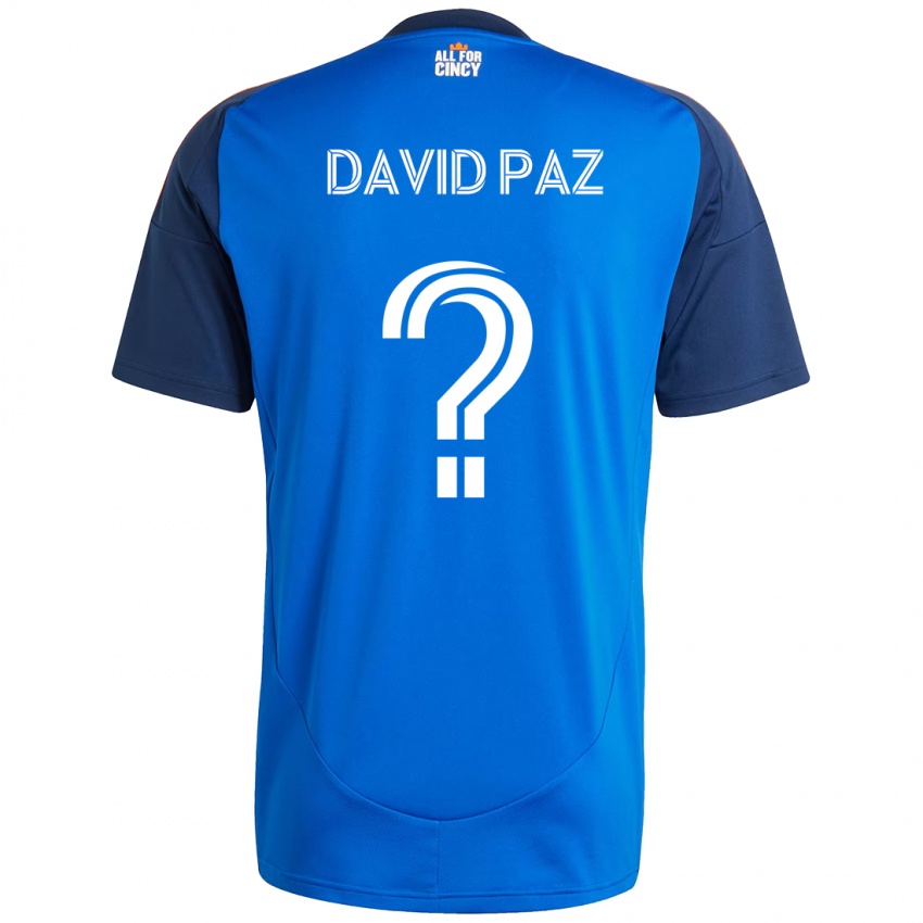 ילדים David Paz #0 לבן כחול כתום ג'רזי ביתית 2025/26 חולצה קצרה