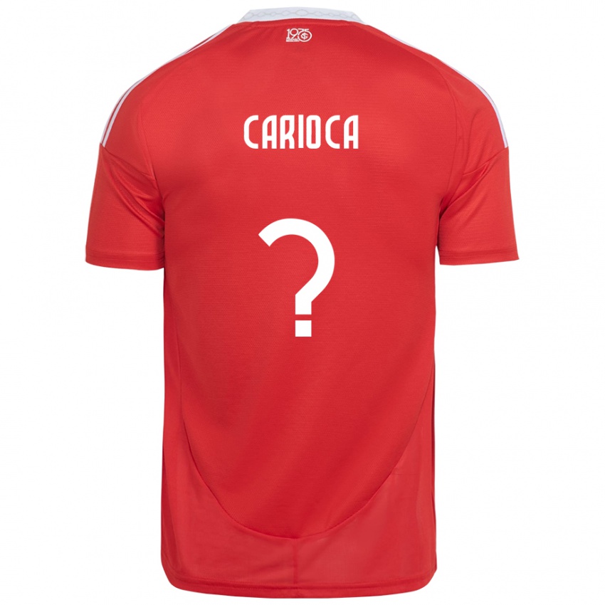ילדים Carioca #0 לבן אדום ג'רזי ביתית 2025/26 חולצה קצרה