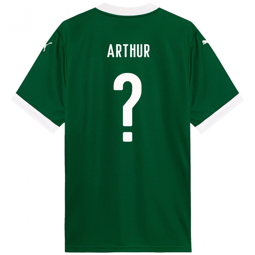 ילדים Luis Arthur #0 ירוק לבן ג'רזי ביתית 2025/26 חולצה קצרה