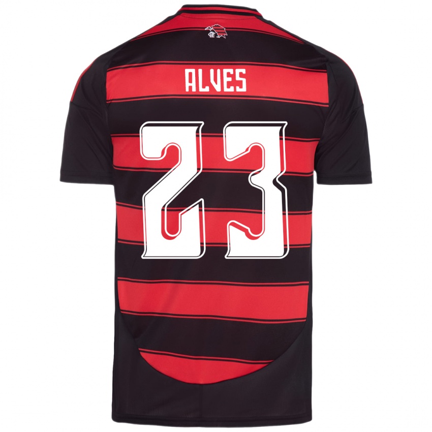 ילדים Karol Alves #23 לבן אדום ג'רזי ביתית 2025/26 חולצה קצרה